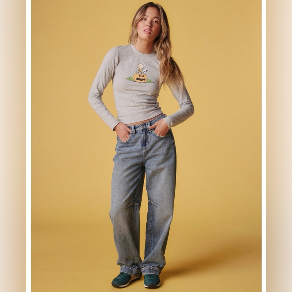 RSQ LOW RISE BARREL JEAN